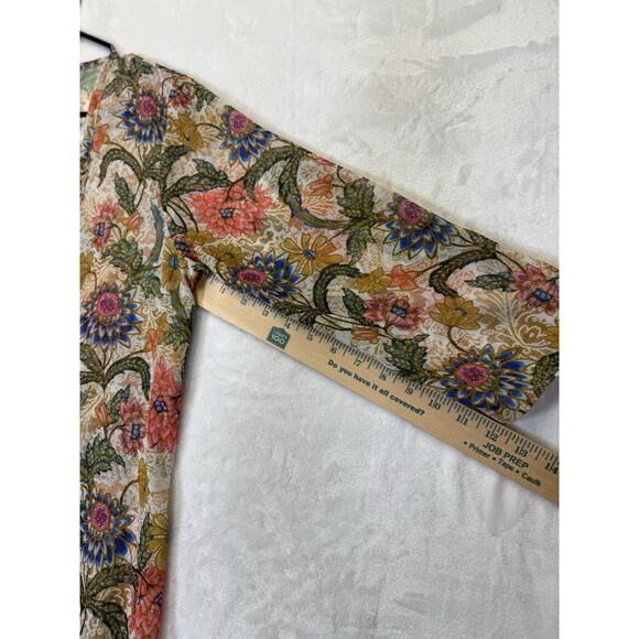 Show Me Your MuMu Floral Print Bloomtastic Karmyn Cape Kimono Duster Sz S USA - Picture 8 of 8